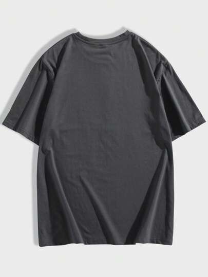 Goth Men Cotton Butterfly Graphic Tee, School