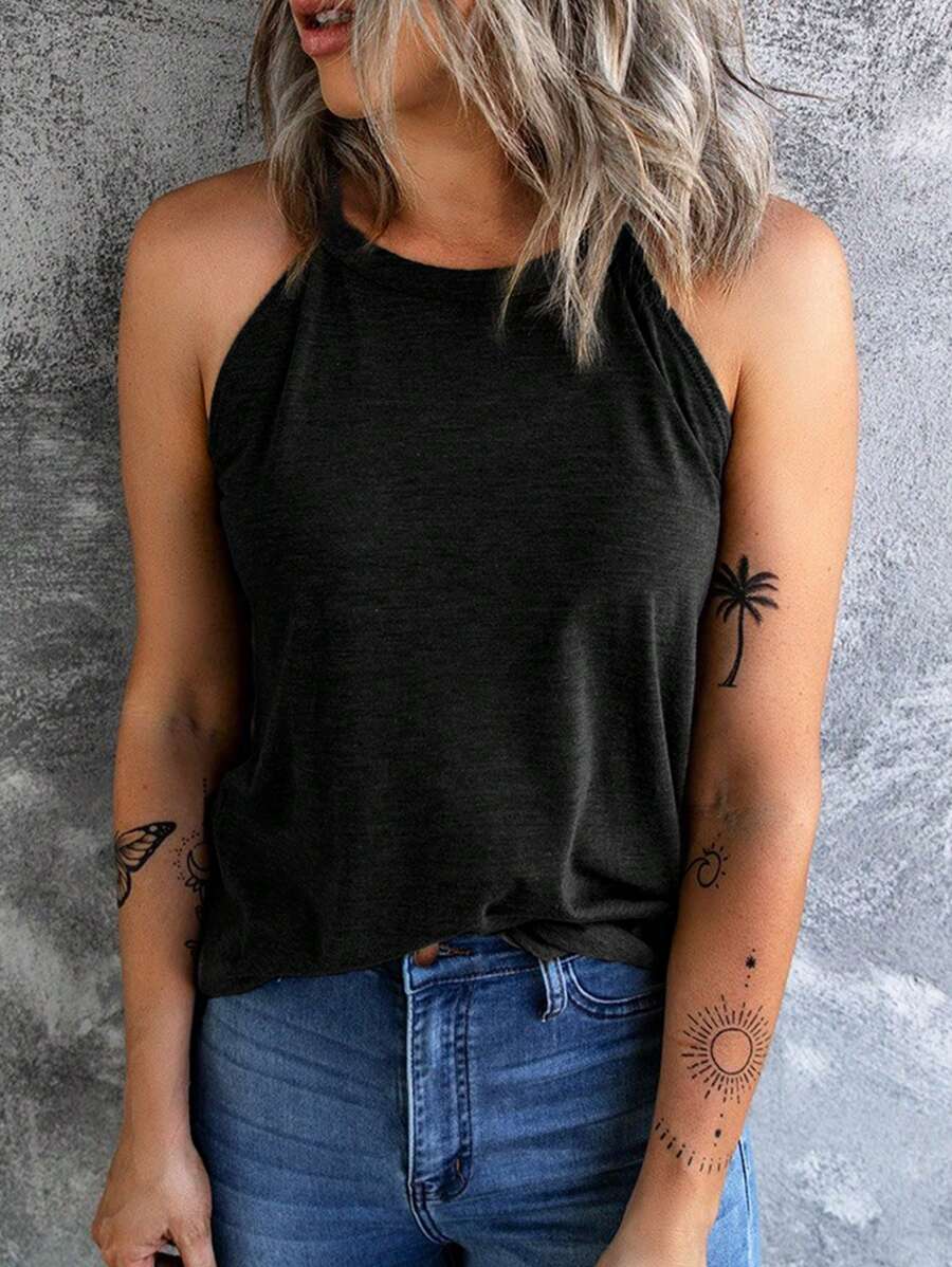 CILKOO 素色掛脖上衣