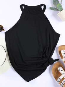 CILKOO 素色掛脖上衣