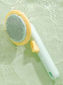 1pc Random Color Pet Comb, Grooming Tool For Pets, Comfortable Massager For Cats And Dogs, Pet Cleaning Product - Multicolor - View 3