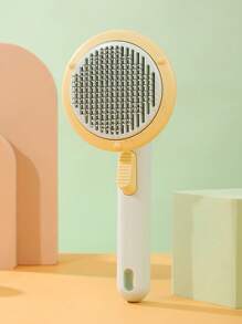 1pc Random Color Pet Comb, Grooming Tool For Pets, Comfortable Massager For Cats And Dogs, Pet Cleaning Product - Multicolor - View 5