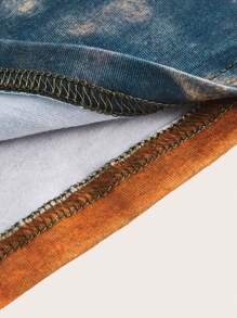 ROMWE Hippie 印花撞色吊帶上衣 - 彩色 - 查看 3