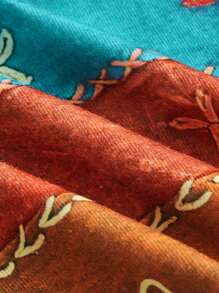 ROMWE Hippie 印花撞色吊帶上衣 - 彩色 - 查看 4