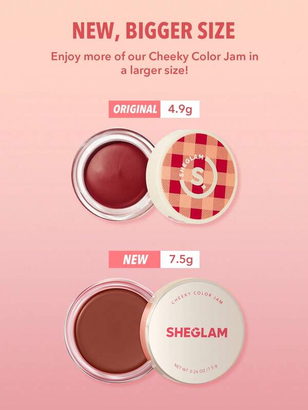 SHEGLAM Cheeky Color JamAfternoon Peach 6 Shades MultiUse Cream Blush