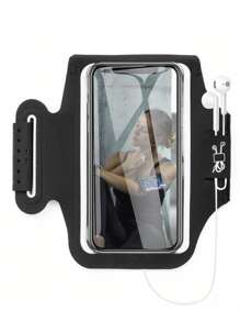 Breathable Sports Armband - Black - View 1