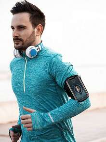 Breathable Sports Armband - Black - View 8