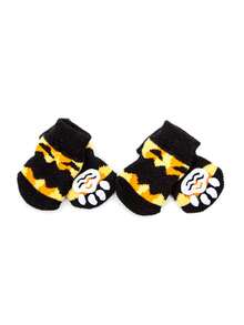 2 pares Calcetines para mascotas estampado de calabaza para perro con gato para verano