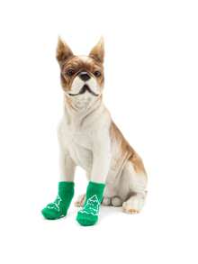 Calcetines de mascota patrón de árbol tejido