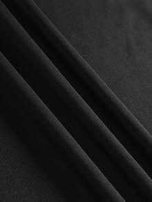 男士太陽和山圖案T恤 - 黑色 - 查看 3