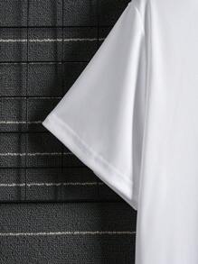 Áo thun & Áo lót Nam Lá thư Nhiệt đới Giải trí - trắng - Xem 5