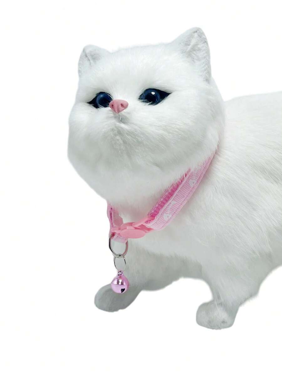 1pc Bow Decor Pet Collar For Dog And Cat - Pink - View 1
