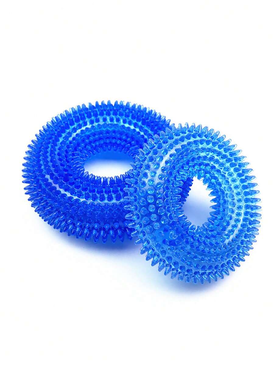1pc Pet Chew Toy Ring For Dog For Training And Playing - Blue - View 1