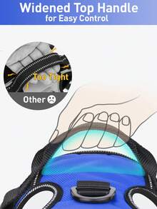 1pc Plain Pet Harness - Royal Blue - View 3