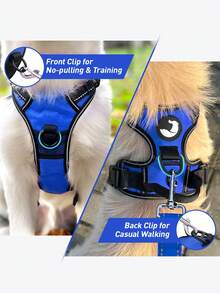 1pc Plain Pet Harness - Royal Blue - View 7
