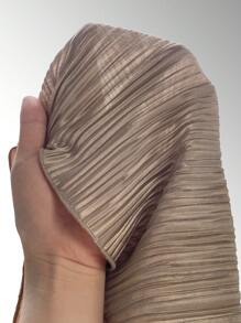 SHEIN EZwear Solid Crop Tank Top & Trousers - Khaki - View 5