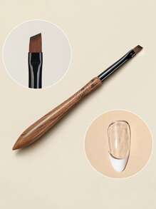 Wood Nail Art Pen, 1pc French Manicure Nail Art Brushes - Multicolor - View 1