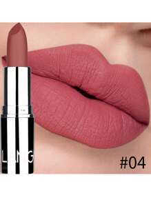 Lápiz labial mate de terciopelo de larga duración, lápiz labial fácil de aplicar - 04 Red Ochre - Ver 2