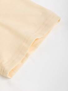 Manfinity EMRG 男士標語圖案T恤 - 卡其色 - 查看 4