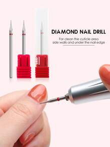 Drill Nail Bit, 1pc Diamond Nail File Bit For Acrylic Gel Nail Cuticle Manicure