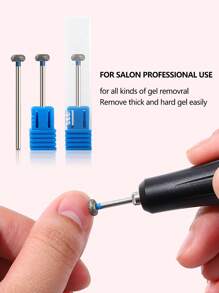 1pc Cuticle Nail Drill Bit Diamond Nail Bit For Acrylic Gel Nail - Blue - View 1