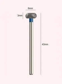 1pc Cuticle Nail Drill Bit Diamond Nail Bit For Acrylic Gel Nail - Blue - View 3