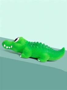 1 pieza Juguete de sonido de mascota de cocodrilo diseño para perro para jugando - Verde - Ver 4