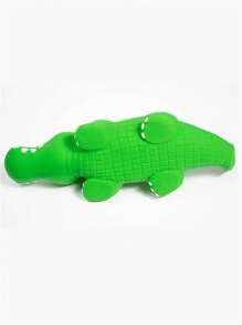 1 pieza Juguete de sonido de mascota de cocodrilo diseño para perro para jugando - Verde - Ver 5