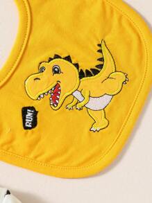 Baby Boy Summer Casual Cartoon Printed Bodysuit And Shorts Set - Multicolor - View 7