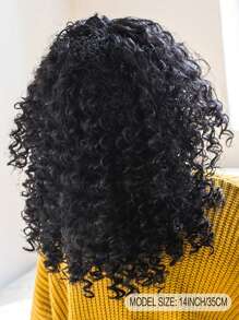 Afro Curly Bob Wig Synthetic Soft Short Bob Curly Wig - Black - View 2