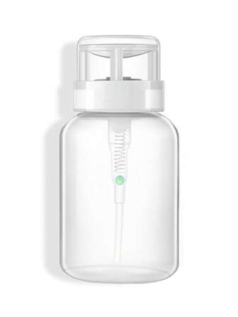 Ustensile Pour Ongles Presse Bouteille vacuum En Plastique Pousser Bas Pompe Distributeur Dissolvant Vide Bouteille Rechargeable Transparent Conteneur Cosmétique Pour Liquide Acétone Vernis À Ongles Et Démaquillant