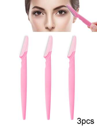 眉毛修剪器，3件套眉毛修剪器女士体毛剃刀眉毛去除器美容化妆工具眉毛刮刀，便宜，圣诞礼物，化妆品，化妆工具，便宜货，礼物，女士礼物，圣诞礼物