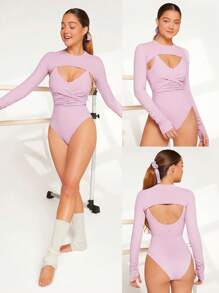 GLOWMODE FeatherFit™ Crop Shrug Top - Baby Pink - View 8