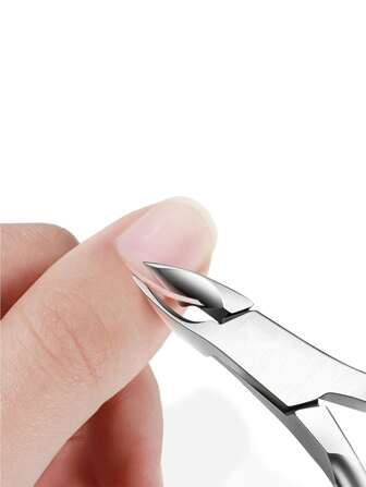 1pc Stainless Steel Silver Nail Clippers For Thick Nail & Ingrown Toenails, Toenail Clippers For Men,Nail Supplies,Nail Tools,Nail Art Tools,Back To School,Nails,Nail Tools For Press On Nails