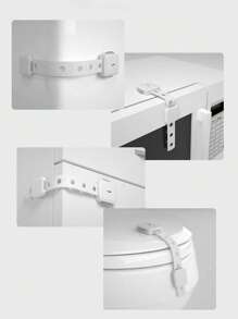 2 chiếc Khóa tủ an toàn có thể điều chỉnh cho bé - trắng - Xem 3