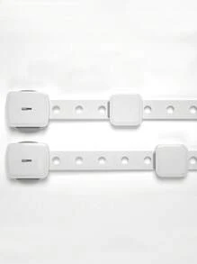 2 chiếc Khóa tủ an toàn có thể điều chỉnh cho bé - trắng - Xem 4