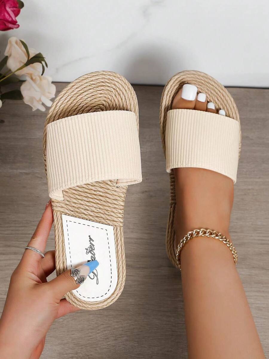 Trang trình bày một băng tối giản dành cho nữ, Trang trình bày đi nghỉ bằng vải - Màu be - Xem 1