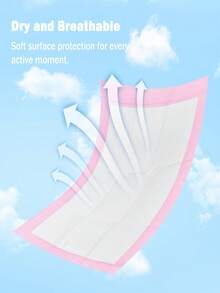 25pcs Baby 13 X 18 Inch Disposable Diaper - Pink - View 6