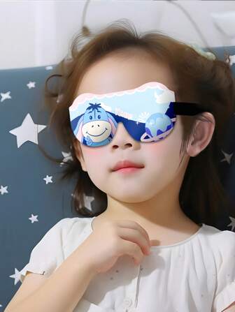 Cartoon Cow Pattern Eye Patch,School,Back To School,Travel,Travel Essentials,Home Essentials,Eye Mask,Sleep Mask