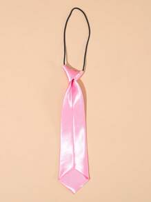 1pc Boys Solid Tie For Daily Life - Pink - View 2