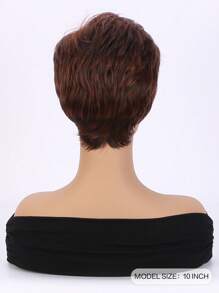 1入組女士時尚短卷人造假髮帶側劉海 - 彩色 - 查看 6