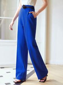 MOTF PREMIUM 3D束腰正裝褲 - 寶藍色 - 查看 6