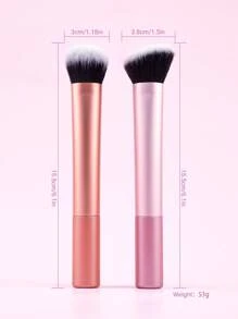 2pcs Blush Brush & Contour Brush Set, Makeup Brushes,Brush Set,Makeup Brush Kit,Make Up Brush Set,Make Up Set Complete,Makeup Brush Set,Complete Makeup Kit,Brush Kit,Brushes Makeup Set,Makeup Gift Set
