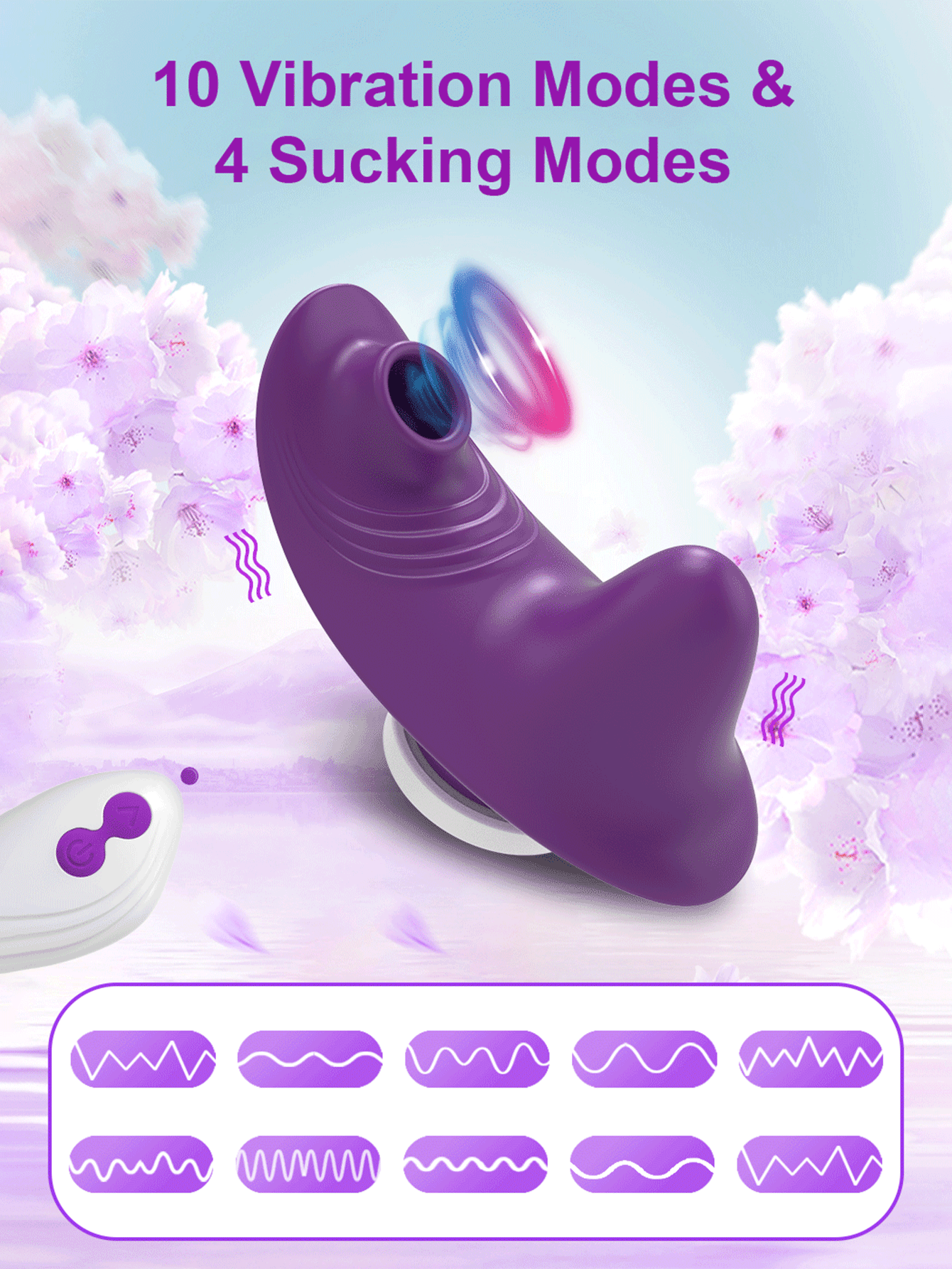 tragbar Vibrator Fernbedienung Saugnapf Vibrator Klitoris Stimulator Sexspielzeug Für Frauen