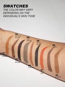 YOUNG VISION 眉粉和眉刷和壓模成套工具髮際線粉末狀臉部塑造輪廓影粉末狀印章眉粉 - Blonde - 查看 7