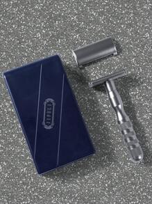 jifuli Cổ điển Đôi Cạnh An Toàn Dao Cạo, 1 Máy Tính Hướng Dẫn Sử Dụng Dụng Cụ Tẩy Lông Râu Tẩy Lông Dao Cạo Sạch Dao Cạo Râu Nam - Màu Đen Súng - Xem 3