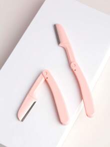 NEFOUME Eyebrow Razor, 2Pcs Eyebrow Scraper Stainless Steel Foldable Makeup Tool For Daily Use,Cheap,Stocking Stuffers,Makeup,Makeup Tools,Cheap Stuff,Gifts,Gifts For Women,Christmas Gifts - Baby Pink - View 4