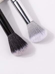 2pcs Wooden Makeup Brush Set,Brush Set,Makeup Brush Kit,Make Up Brush Set,Make Up Set Complete,Makeup Brush Set,Complete Makeup Kit,Brush Kit,Brushes Makeup Set,Makeup Gift Set - Black and White - View 6