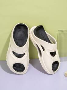 Chicas Zapatillas impermeable antideslizante para playa - Blanco y Negro - Ver 3