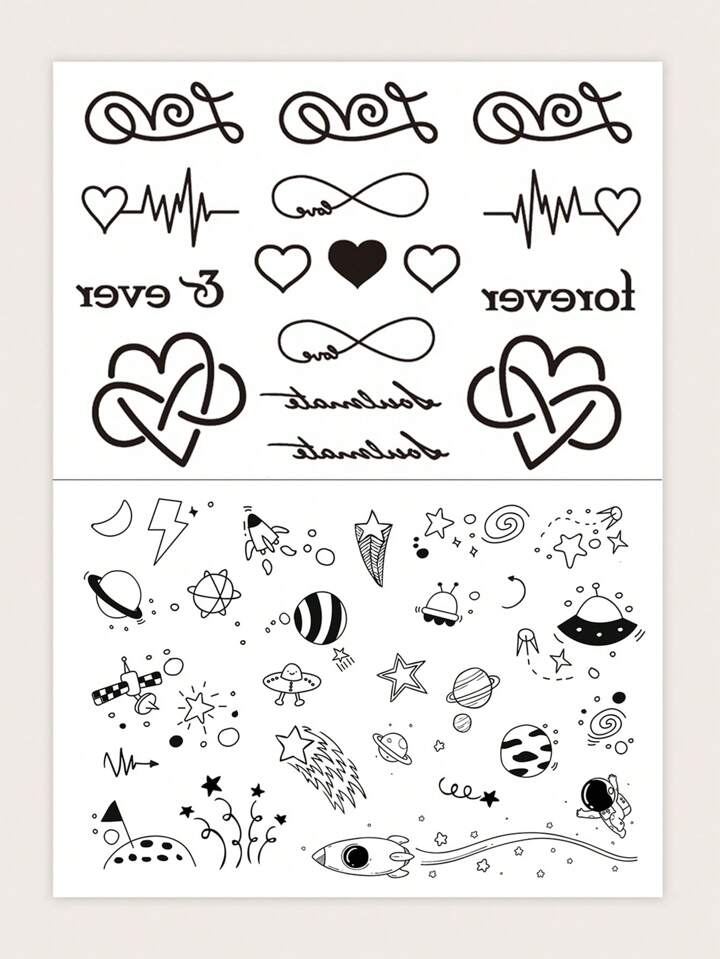 Heart Stencil Tattoo