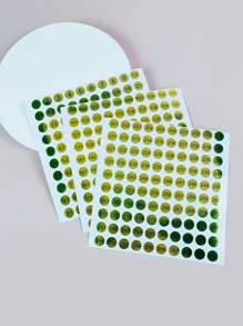 3 Tấm Số Hoa Văn Đánh Bóng Móng Tay Chai Dán Tự Dính Nhãn Laser Dán Tổ Chức Sơn Móng Tay Chai DIY - Nhiều màu - Xem 2